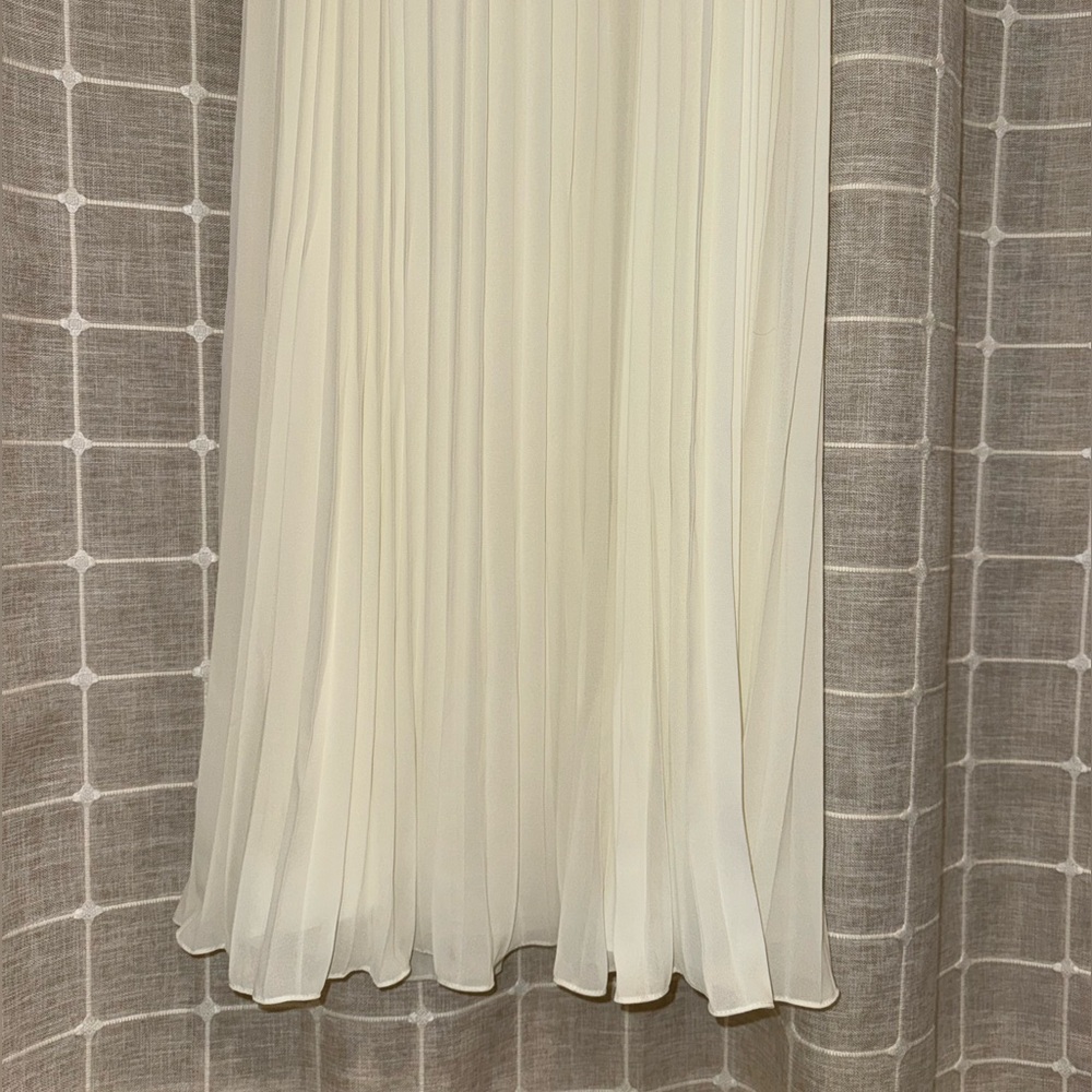 Meshki Stacie Pleated Halter Maxi Dress - Ivory - Picture 11 of 14